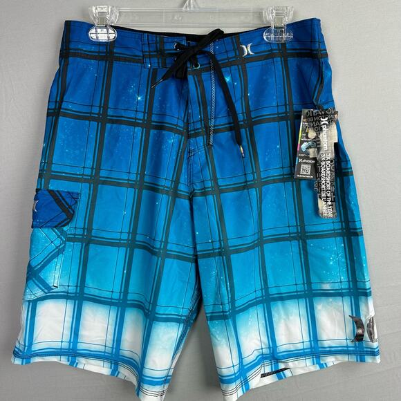 Hurley Phantom Puerto Rico Space Board Shorts Men’s 30 Blue - Picture 1 of 7